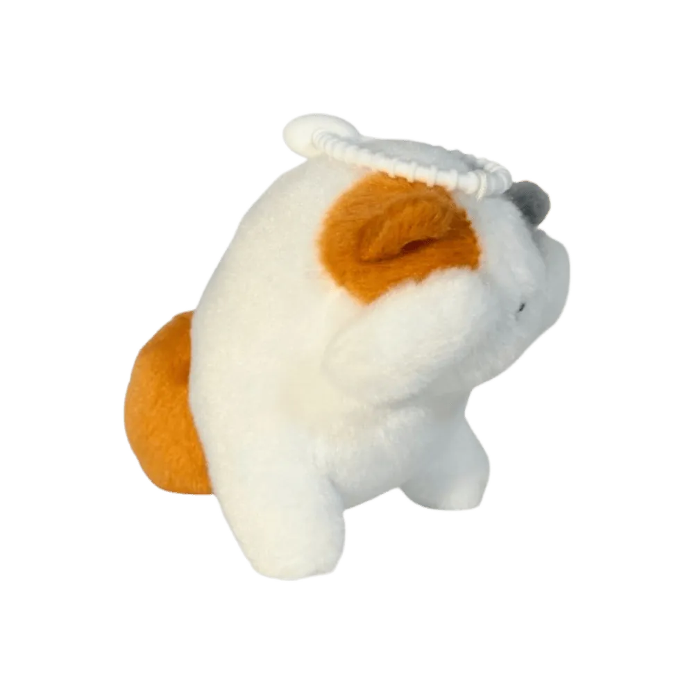 Multicolor wobble and squeak puppy plush toy