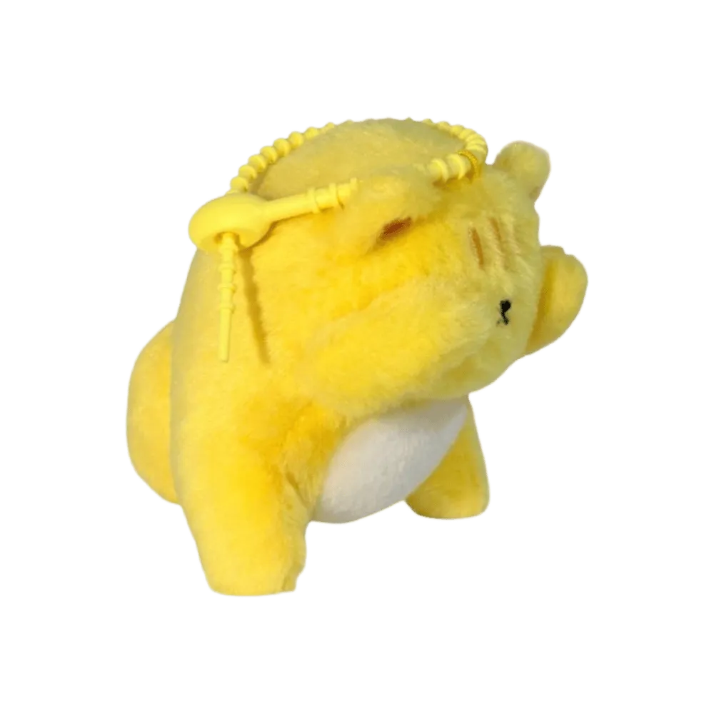 Yellow wobble and squeak puppy plush toy