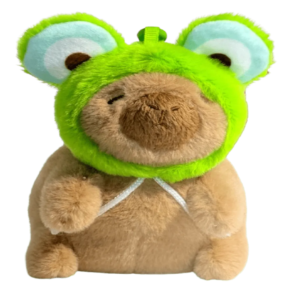 Frog Capybara plush in frog costume