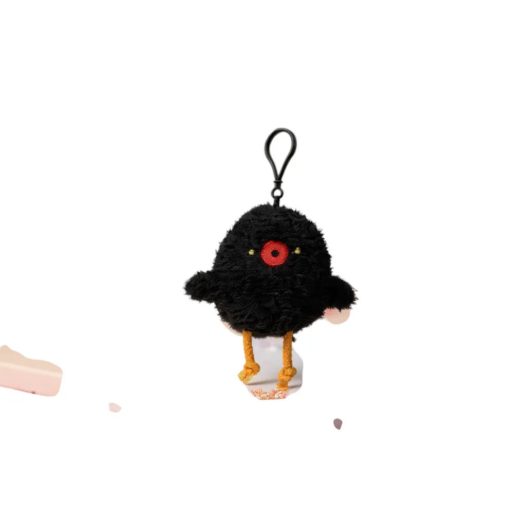 Crow plush toy - cute quirky black bird design