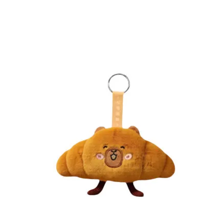 Bread Family plush keychain Style D - Brioche