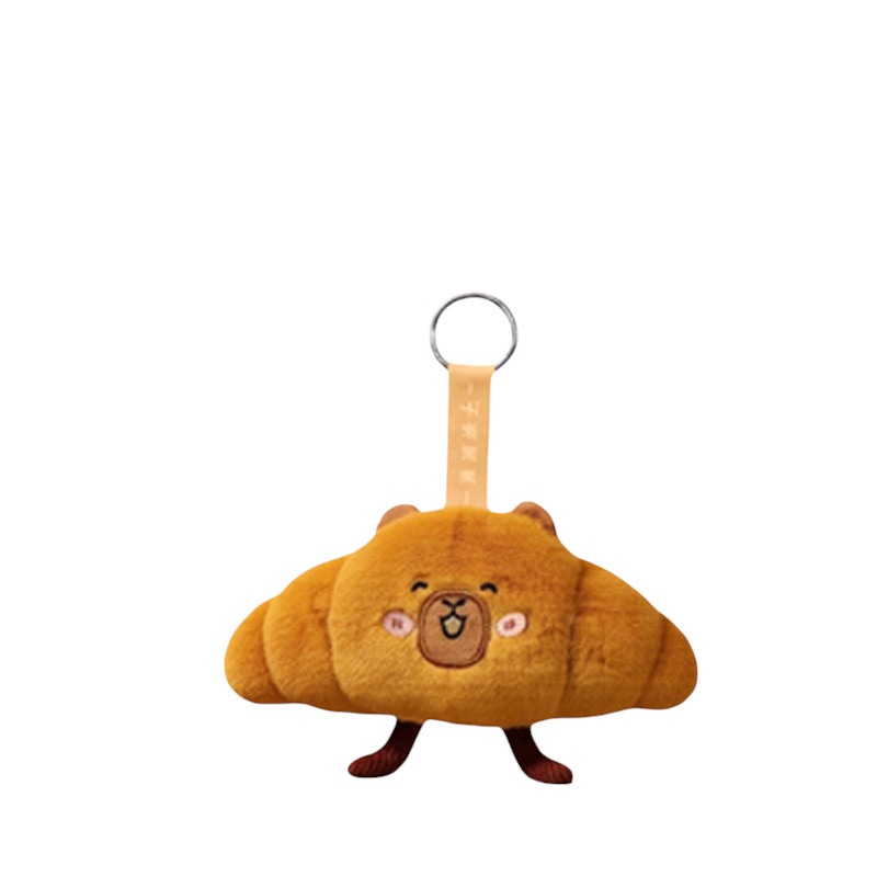 Bread Family plush keychain - Brioche character