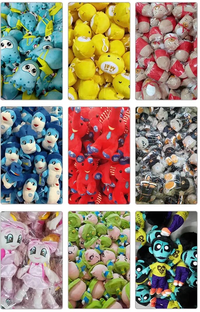 Bulk plush toy production at our factory
