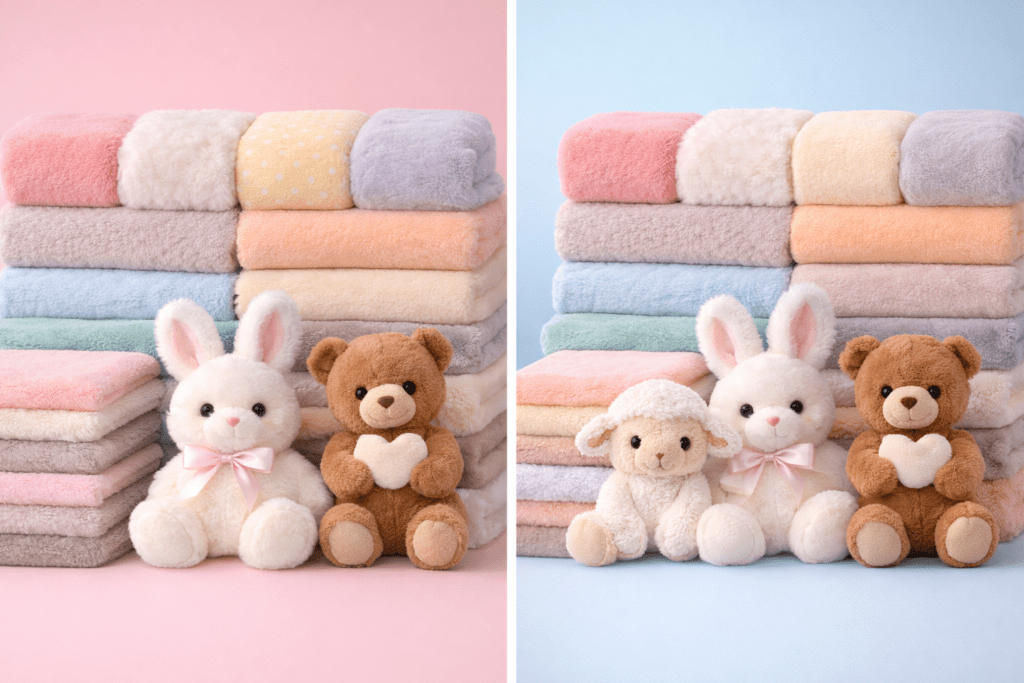 Plush toy fabric choices and cost impact