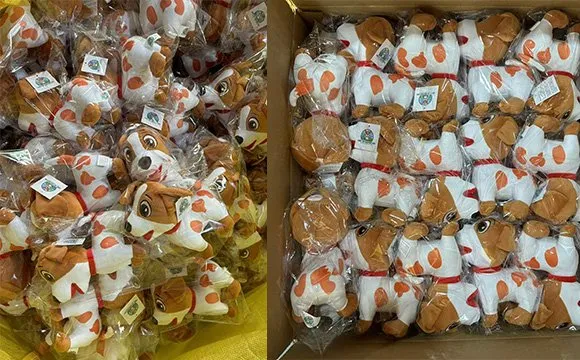 Plush toy bulk manufacturing production line