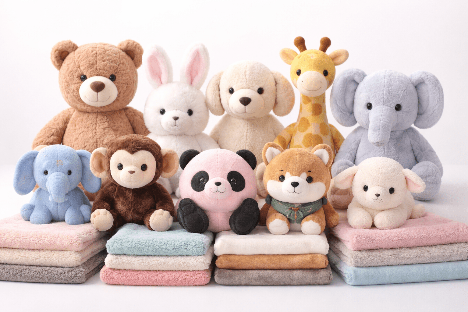 Quality plush toy fabric and filling materials