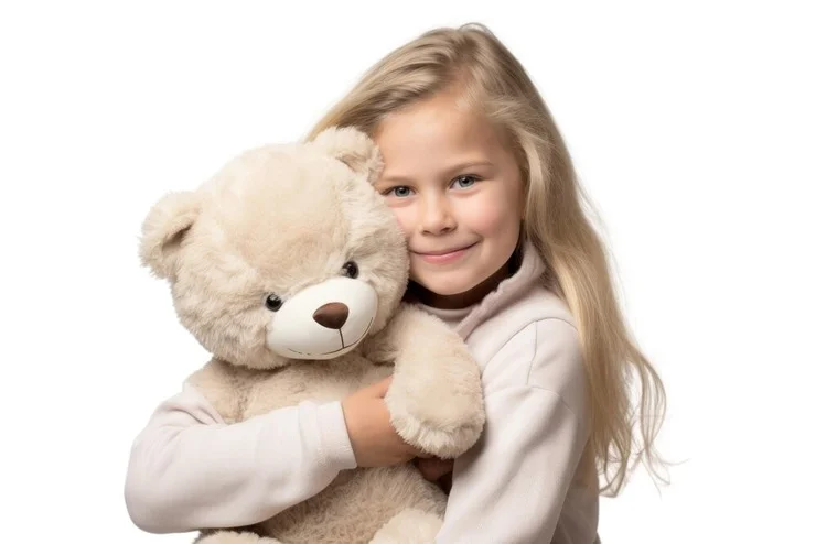 Teddy bear plush portrait photography