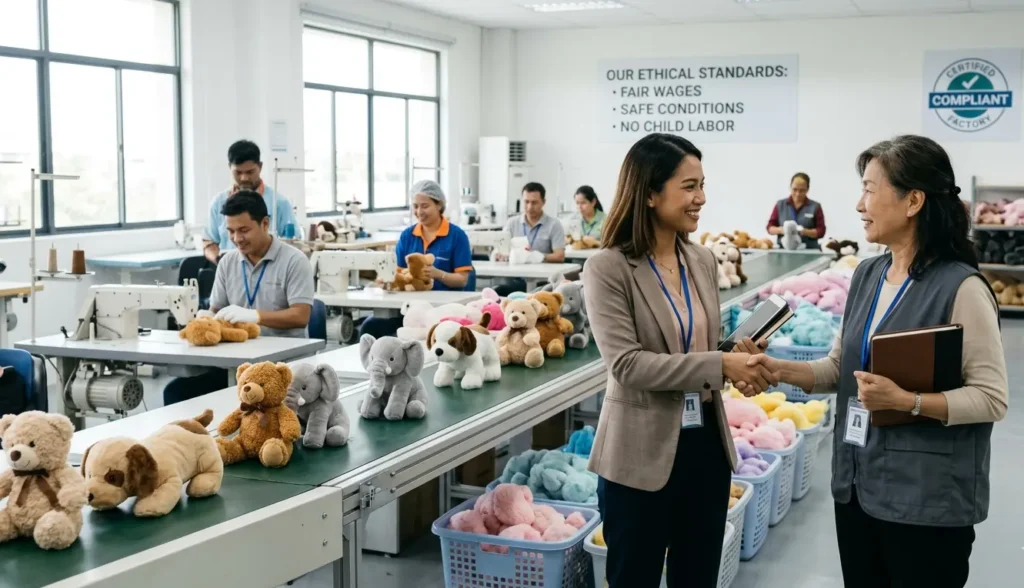 Ethical plush toy factory for B2B sourcing